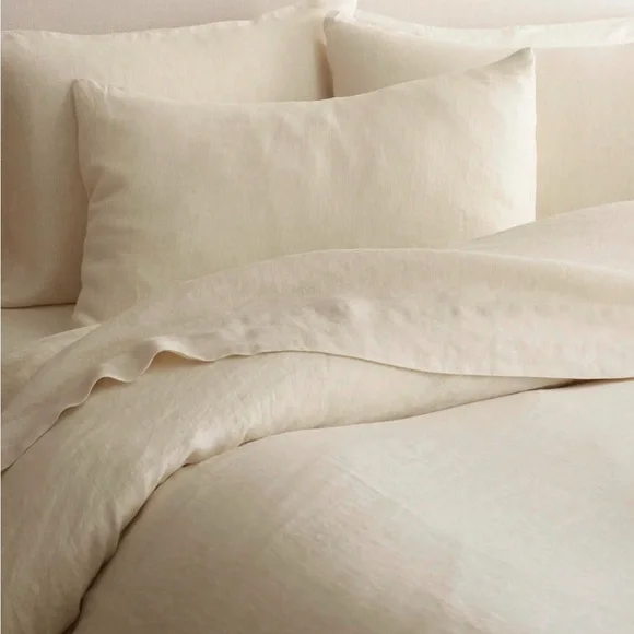 Quince European Linen Stripe Duvet Cover Set Duvet Covers